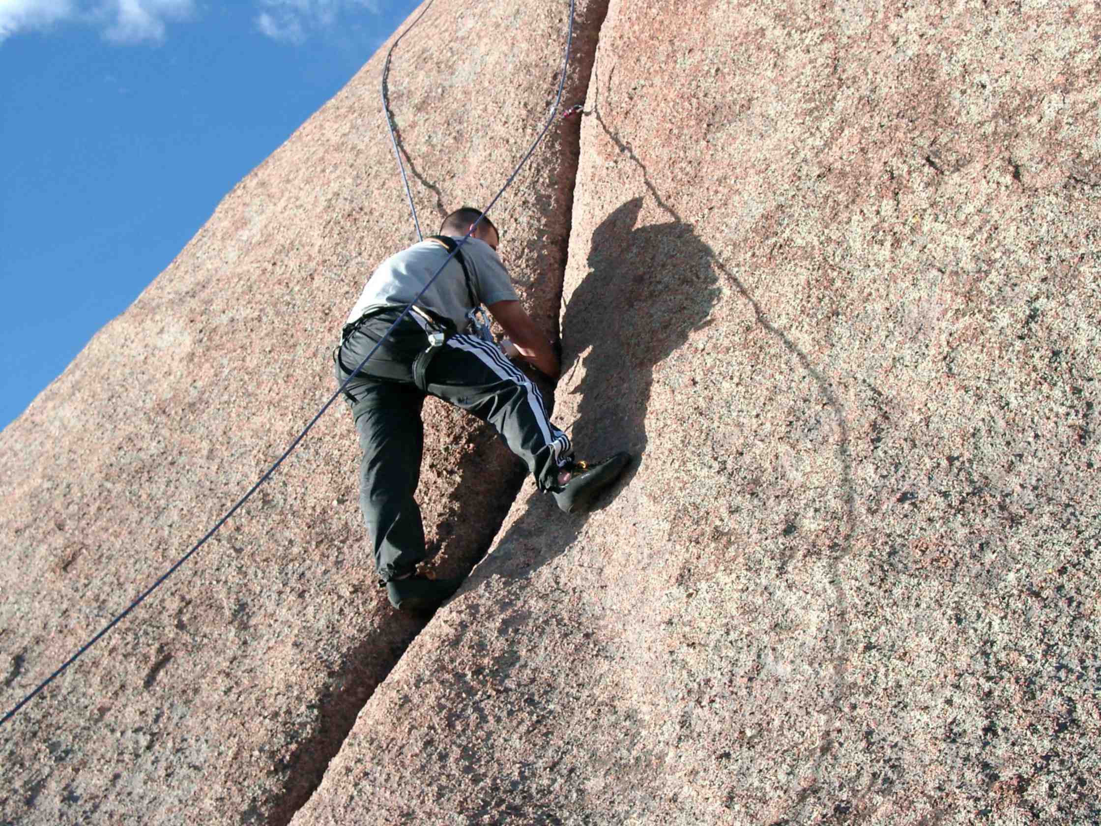 Mark climbing